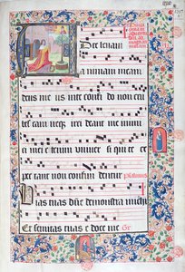 Ms 432 Temporal usato dalle Sorelle della Congregazione delle Carmelitane di Bruges, scritto da Suor Margarita Bruynewe, 1505 da Sister Cornelia Wulfekkercke